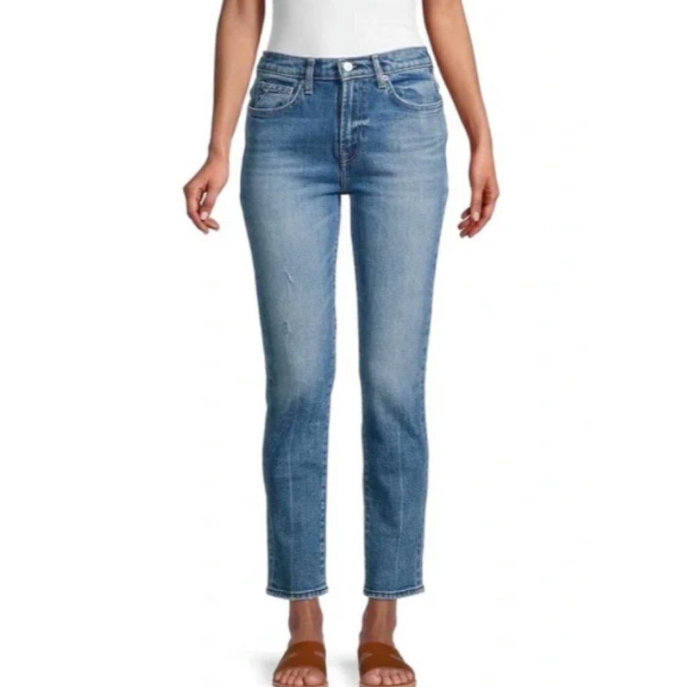 7FAMK Peggi High-Rise Ankle Jeans Medium Wash Size 28 7 for All Mankind